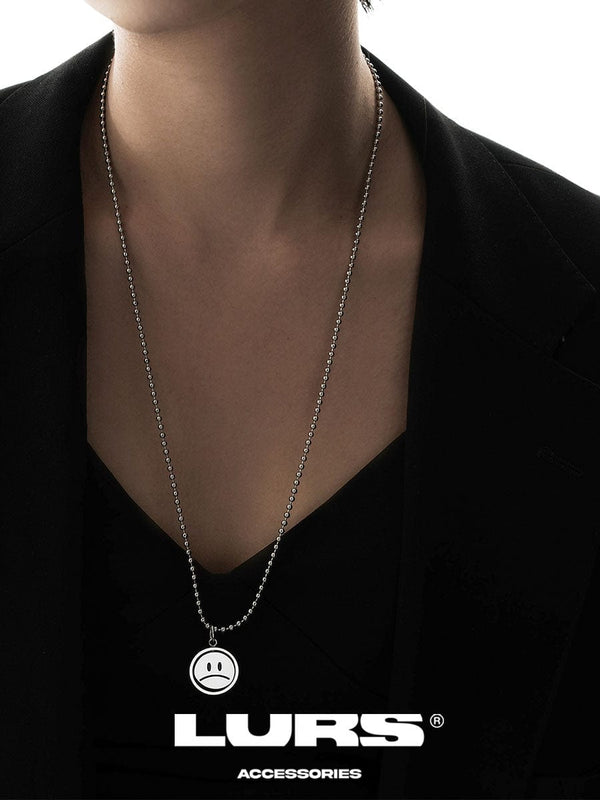 LURS Emoji Reversible Necklace (Tonal Beaded Chain) - COPPING THREADS - LURS