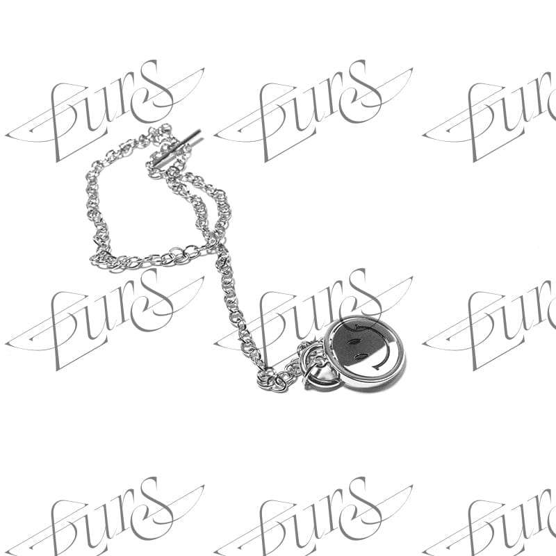 LURS Emoji Reversible Necklace (Tonal Linked Chain) - COPPING THREADS - LURS
