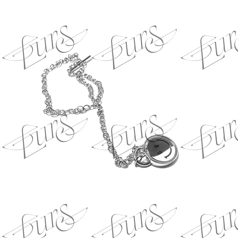 LURS Emoji Reversible Necklace (Tonal Linked Chain) - COPPING THREADS - LURS