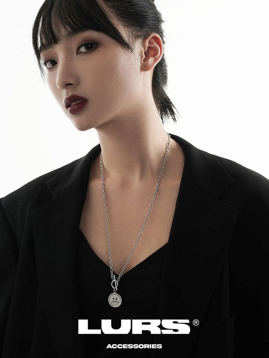 LURS Emoji Reversible Necklace (Tonal Linked Chain) - COPPING THREADS - LURS