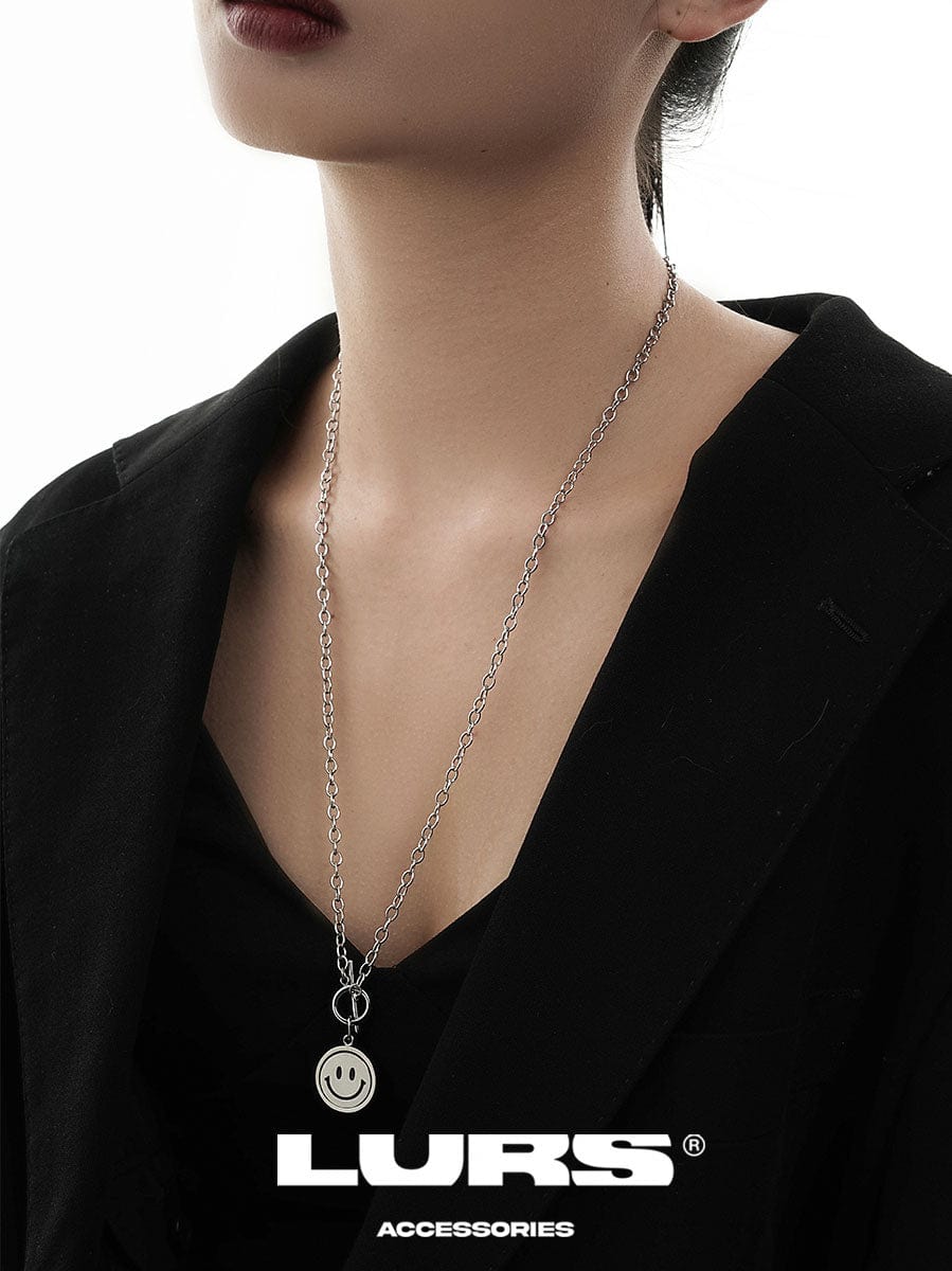 LURS Emoji Reversible Necklace (Tonal Linked Chain) - COPPING THREADS - LURS