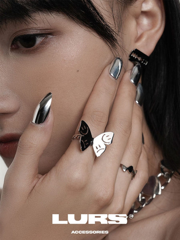 LURS Four Faces Butterfly Ring - COPPING THREADS - LURS