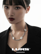 LURS Four Faces Emoji Necklace - COPPING THREADS - LURS