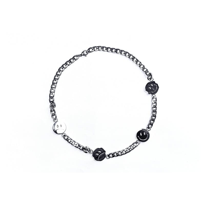 LURS Four Faces Emoji Necklace - COPPING THREADS - LURS 메인 이미지