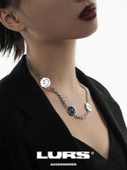LURS Four Faces Emoji Necklace - COPPING THREADS - LURS