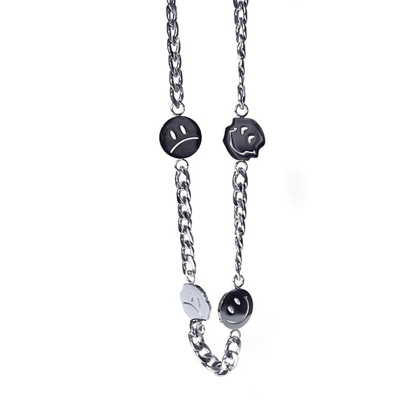LURS Four Faces Emoji Necklace - COPPING THREADS - LURS