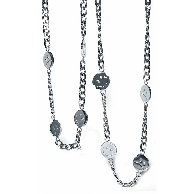 LURS Four Faces Emoji Necklace - COPPING THREADS - LURS