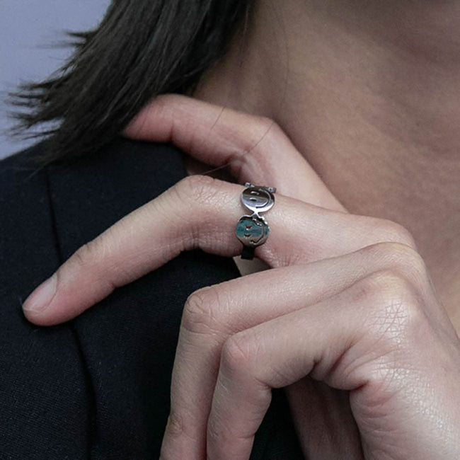 LURS FOUR FACES Emoji Ring Main Image