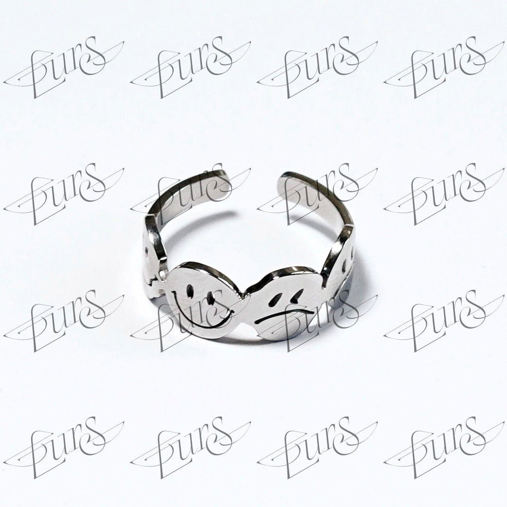 LURS FOUR FACES Emoji Ring - COPPING THREADS - LURS