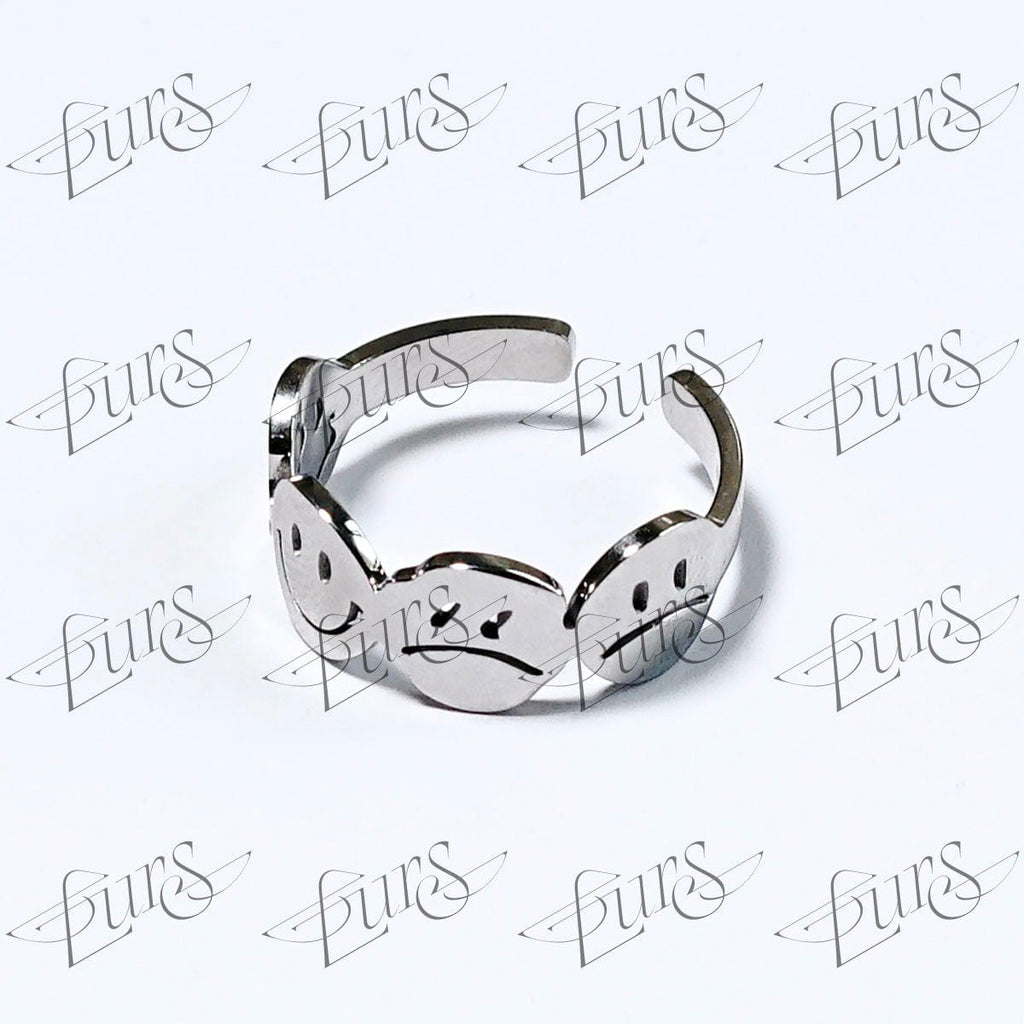 LURS FOUR FACES Emoji Ring - COPPING THREADS - LURS