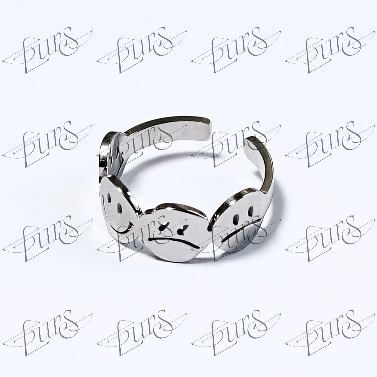 LURS FOUR FACES Emoji Ring - COPPING THREADS - LURS