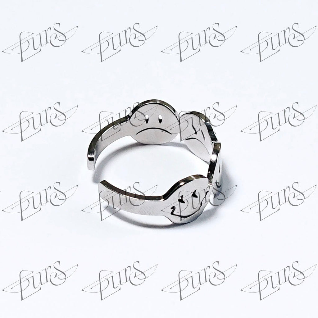LURS FOUR FACES Emoji Ring - COPPING THREADS - LURS