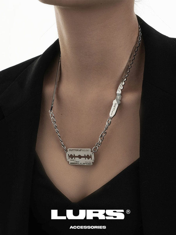 LURS Shaving Blade & Saw Blade Necklace - COPPING THREADS - LURS