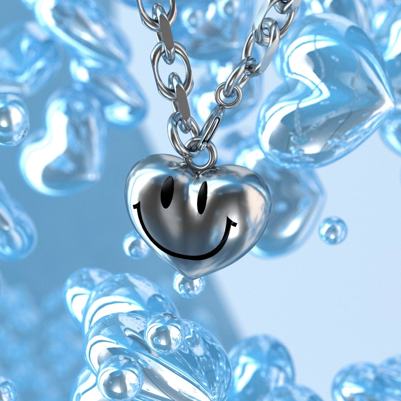 LURS Smiling Heart Necklace - COPPING THREADS - LURS