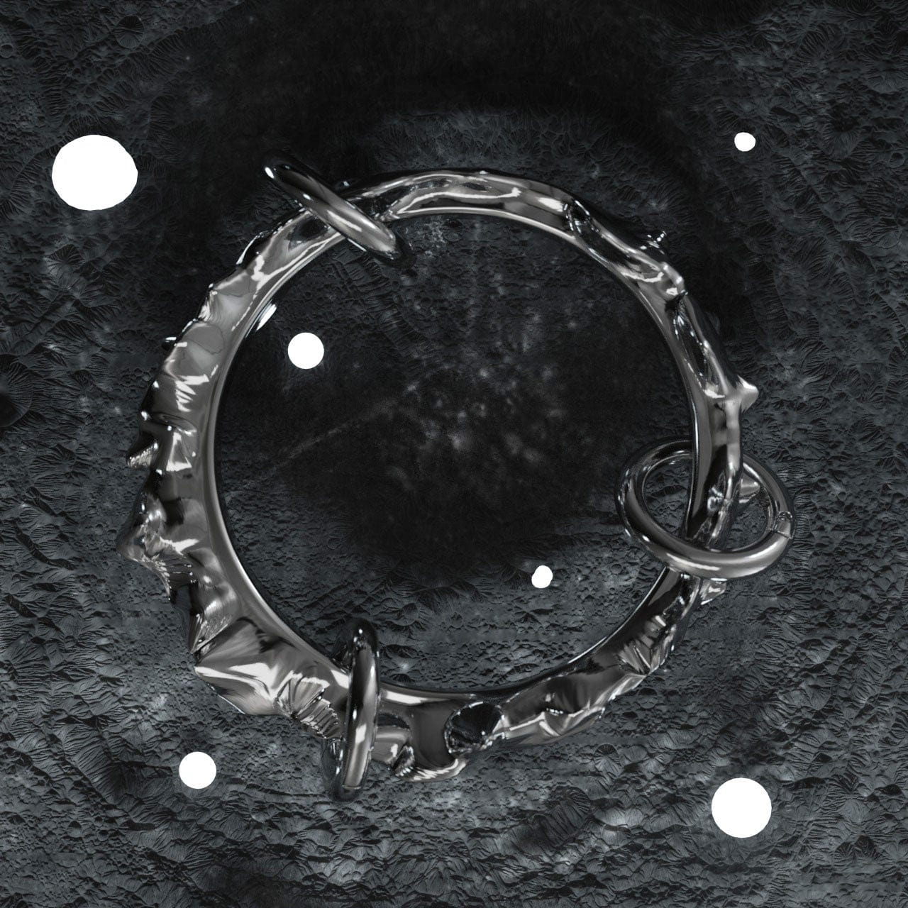 LURS Unregelmäßiger Quecksilberring mit drei Schleifen Zweitbild