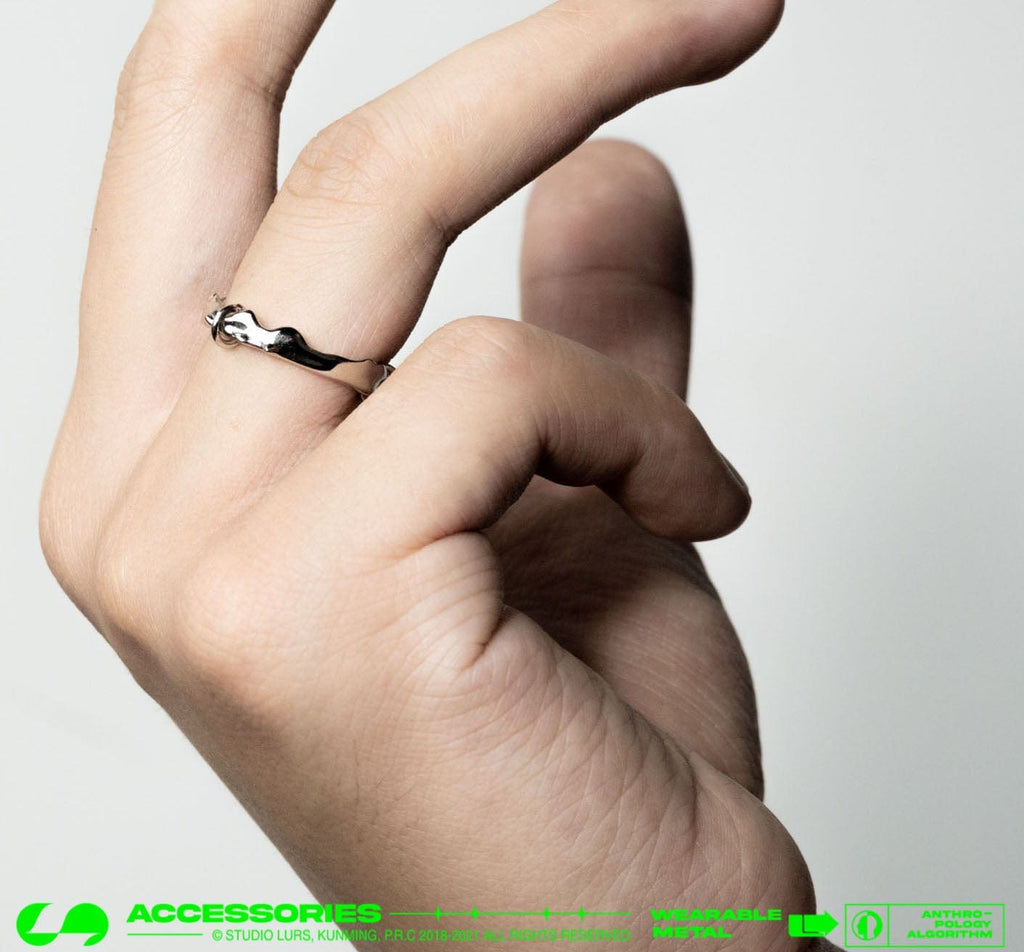 LURS Three Loops Irregular Mercury Ring - COPPING THREADS - LURS