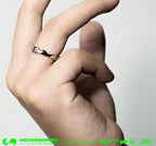 LURS Three Loops Irregular Mercury Ring - COPPING THREADS - LURS