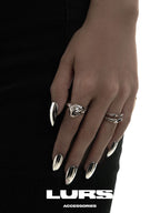 LURS Three Loops Irregular Mercury Ring - COPPING THREADS - LURS