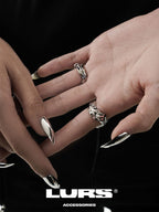 LURS Three Loops Irregular Mercury Ring - COPPING THREADS - LURS