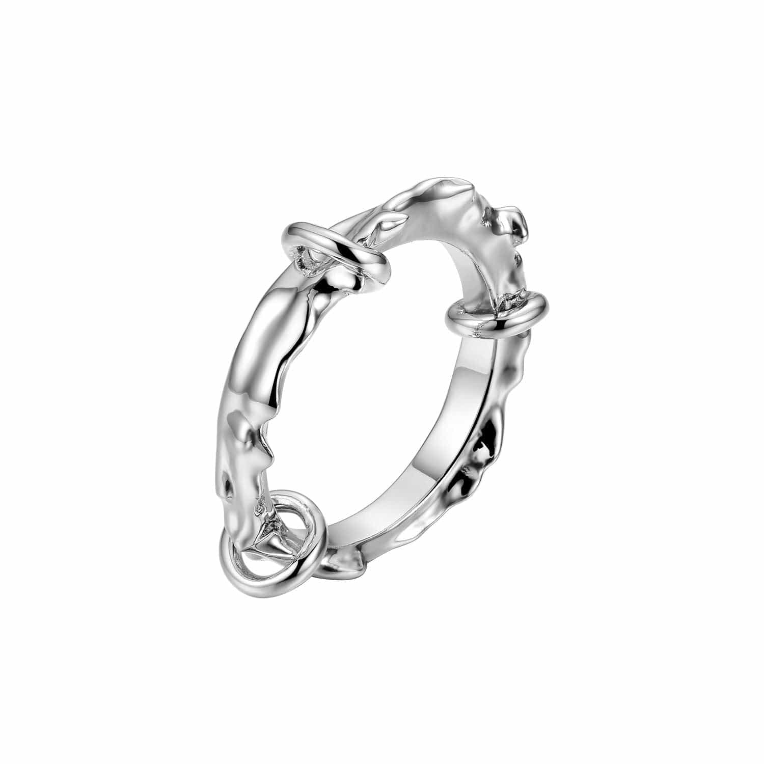 LURS Three Loops Irregular Mercury Ring - COPPING THREADS - LURS Hauptbild