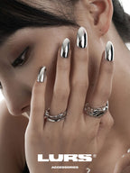 LURS Three Loops Irregular Mercury Ring - COPPING THREADS - LURS