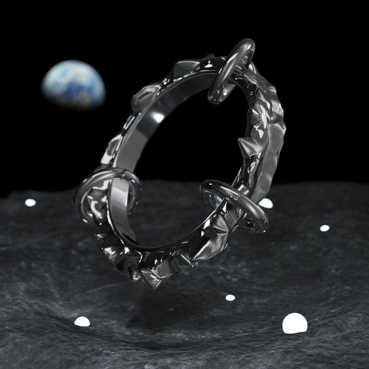 LURS Three Loops Irregular Mercury Ring - COPPING THREADS - LURS