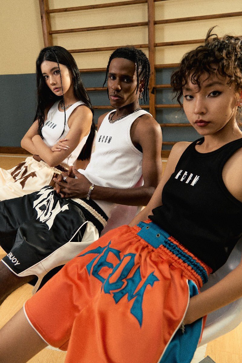 MEDM Boxing Logo Shorts - COPPING THREADS - MEDM