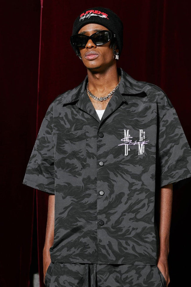 MEDM Camo Nylon Shirt - COPPING THREADS - MEDM Hover Image