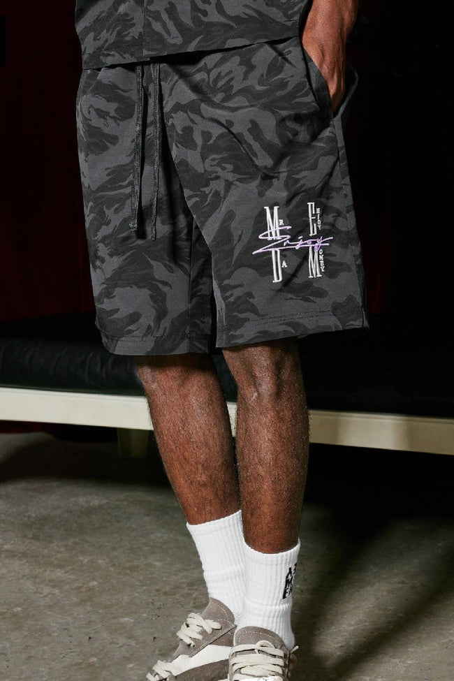 MEDM Camouflage Nylon Shorts  Main Image