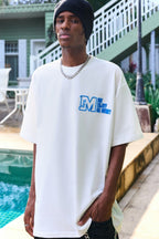 MEDM Embroidered Embossed Logo Tee - COPPING THREADS - MEDM