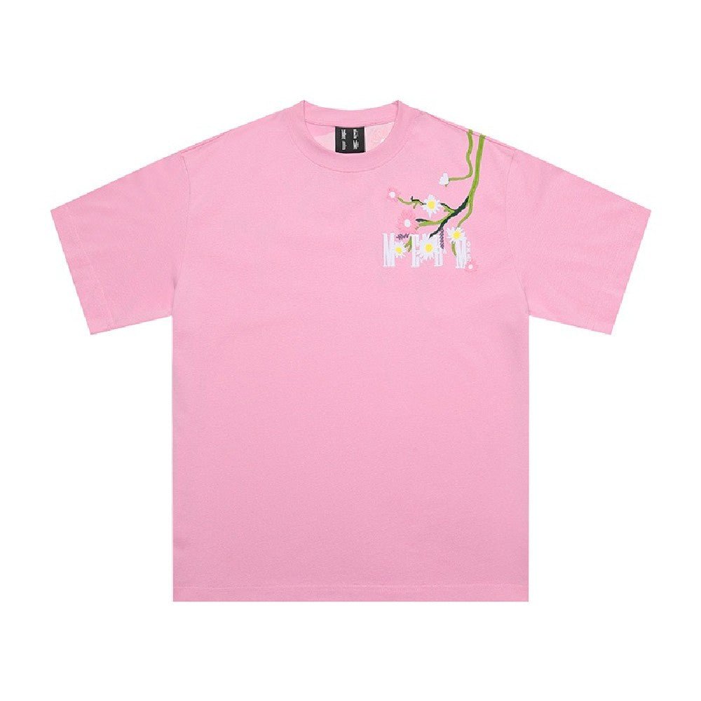 MEDM Embroidered Flowers Logo Tee - COPPING THREADS - MEDM