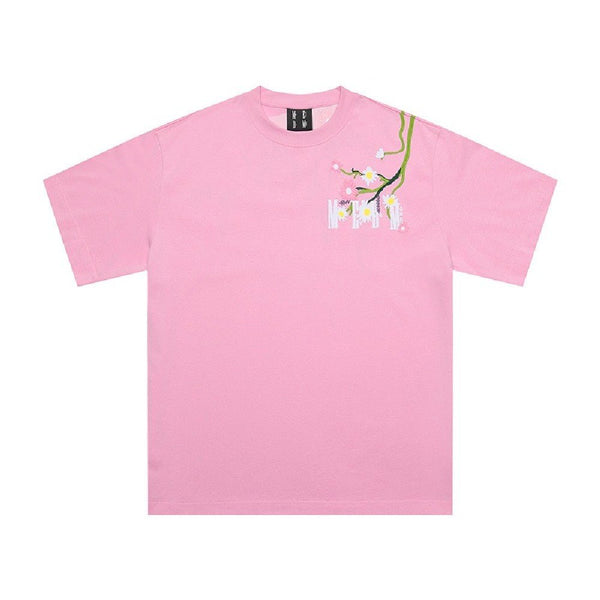 MEDM Embroidered Flowers Logo Tee - COPPING THREADS - MEDM
