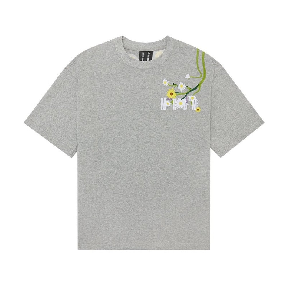 MEDM Embroidered Flowers Logo Tee - COPPING THREADS - MEDM