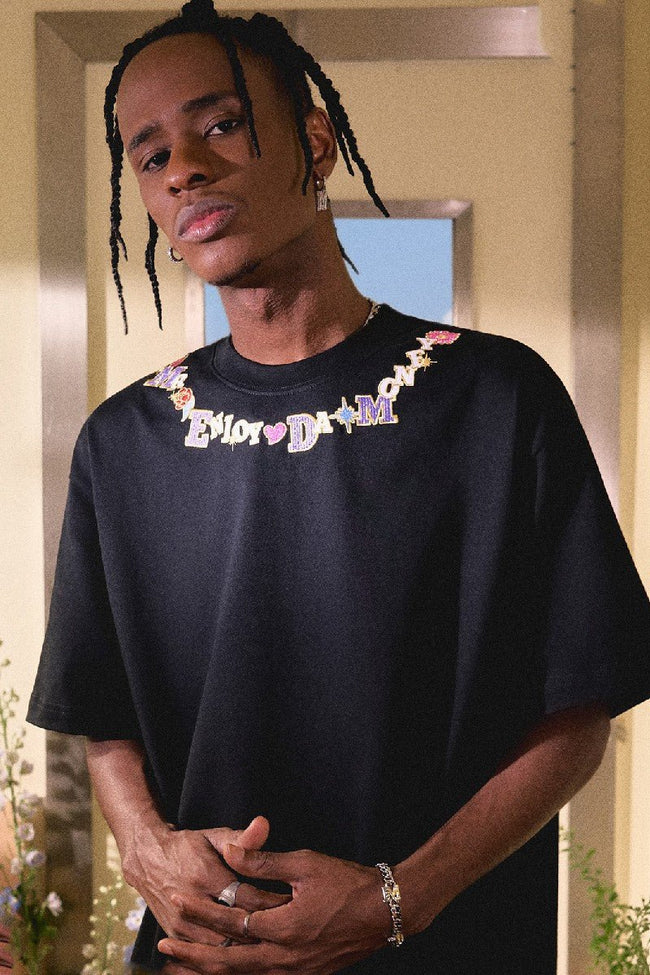 MEDM Embroidered Neck Logo Tee - COPPING THREADS - MEDM Hover Image