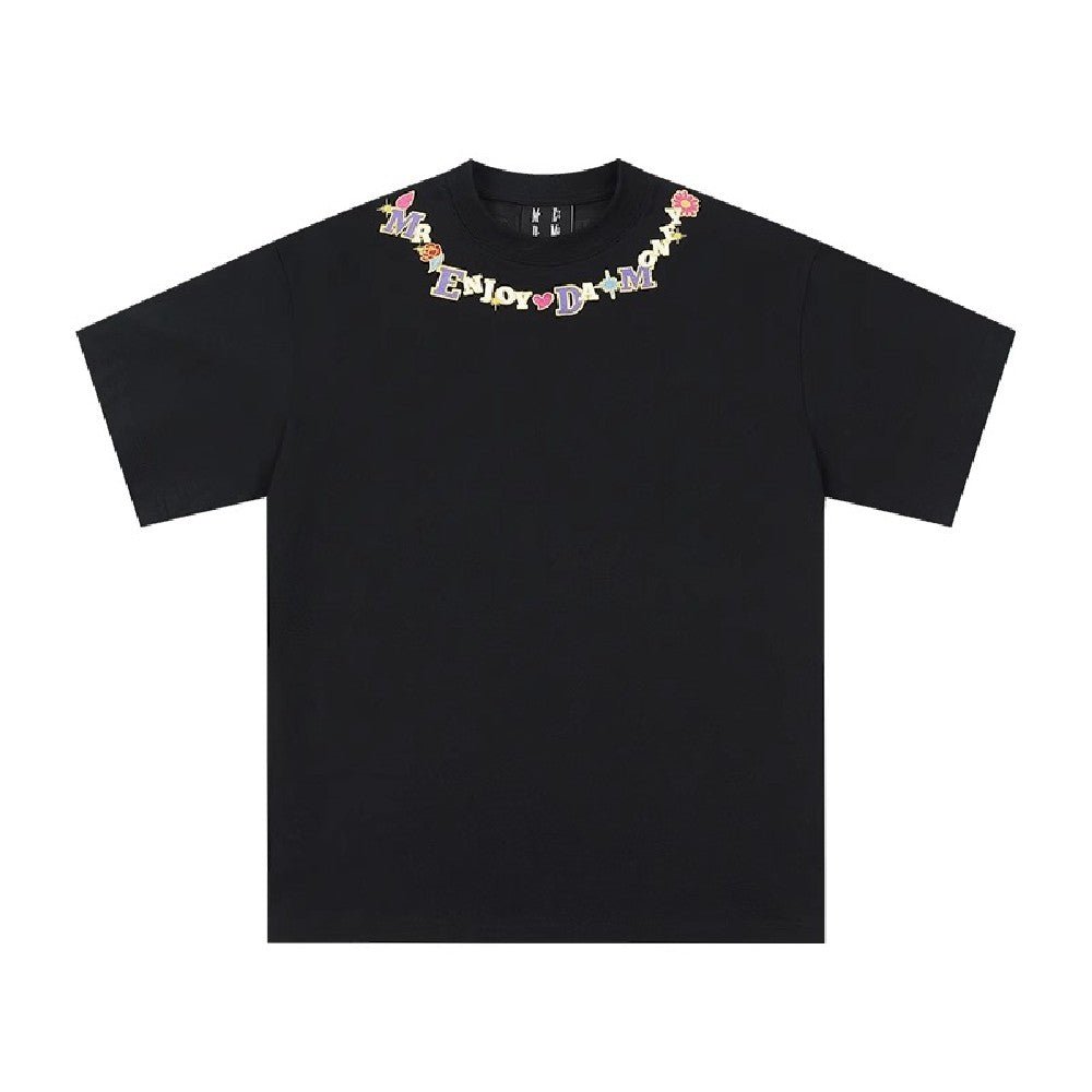 MEDM Embroidered Neck Logo Tee - COPPING THREADS - MEDM