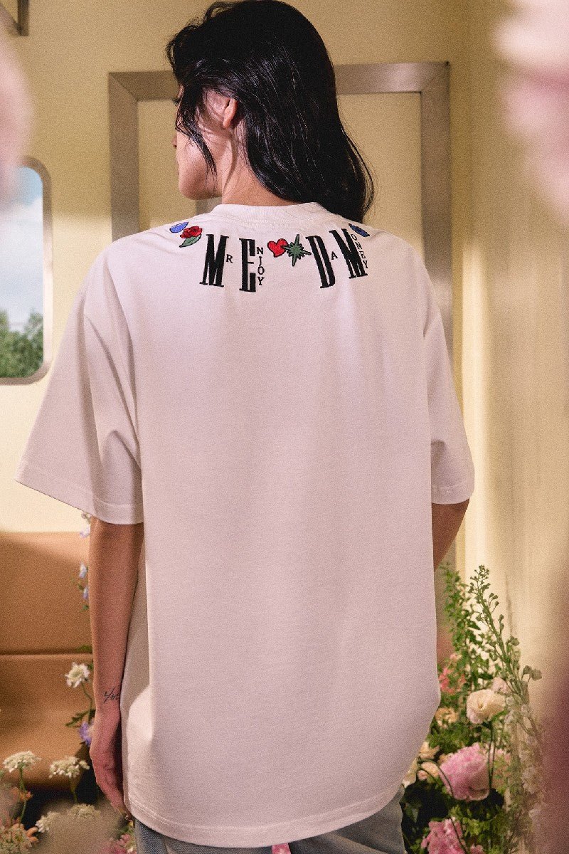 MEDM Embroidered Neck Logo Tee - COPPING THREADS - MEDM
