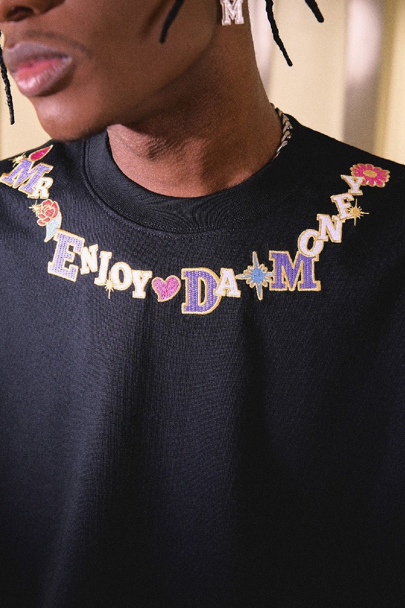 MEDM Embroidered Neck Logo Tee - COPPING THREADS - MEDM