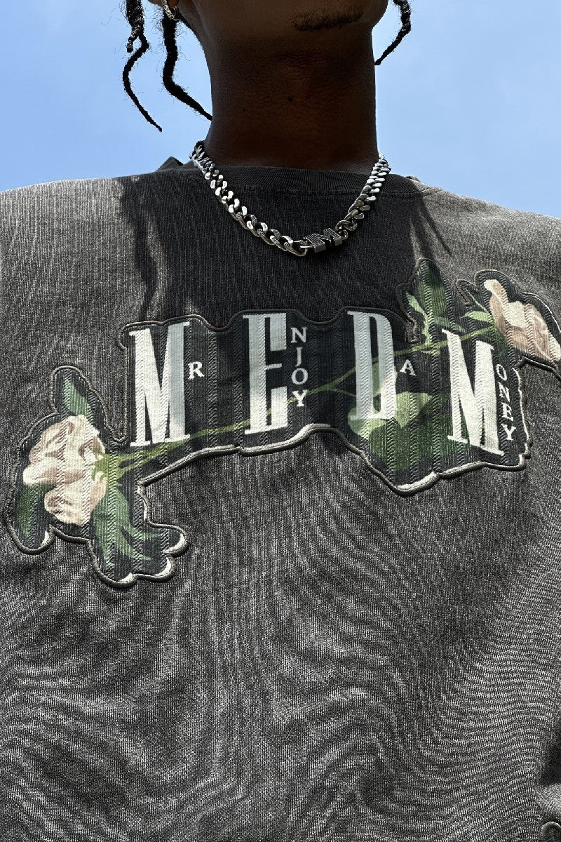MEDM Embroidered Rose Logo Tee - COPPING THREADS - MEDM