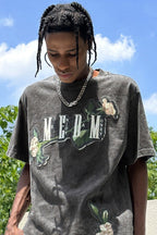 MEDM Embroidered Rose Logo Tee - COPPING THREADS - MEDM