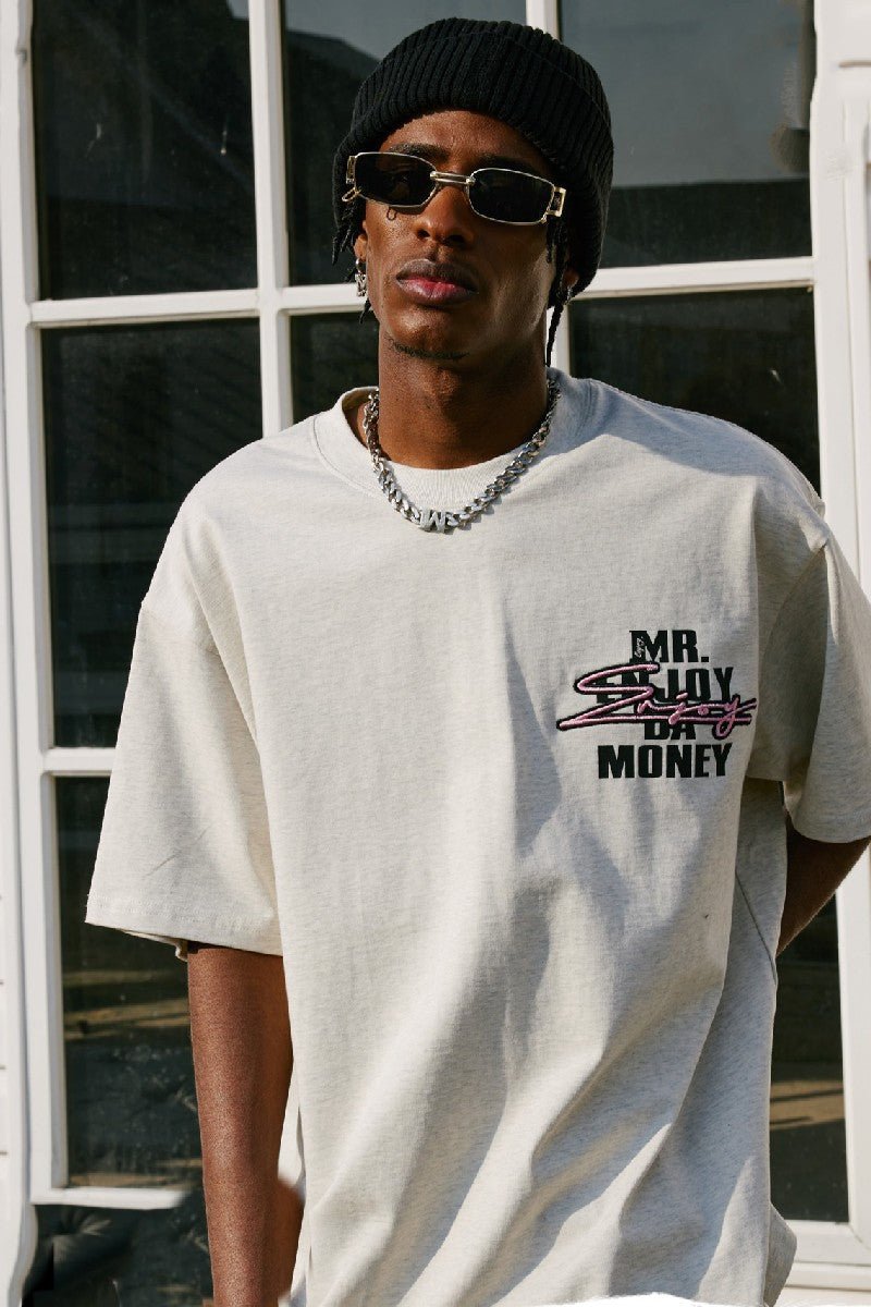 MEDM Embroidered Signature Logo Tee - COPPING THREADS - MEDM