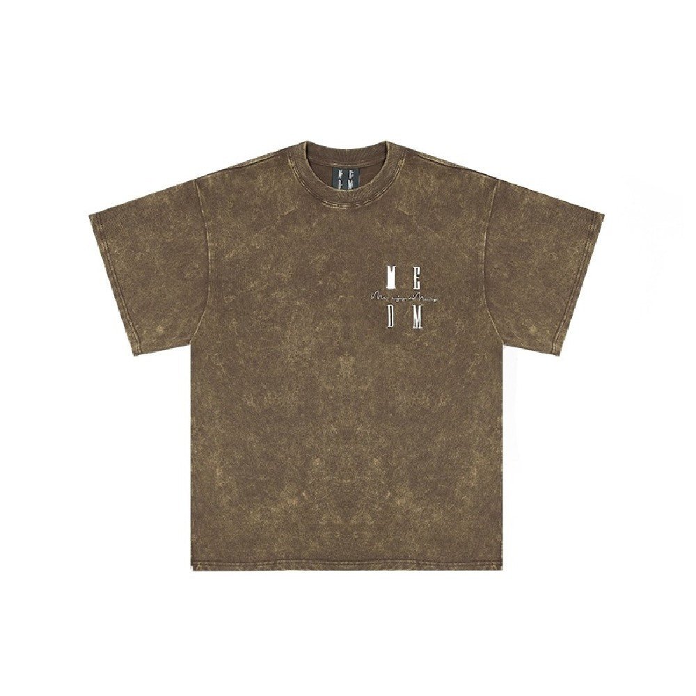 MEDM Embroidered Washed Logo Tee - COPPING THREADS - MEDM