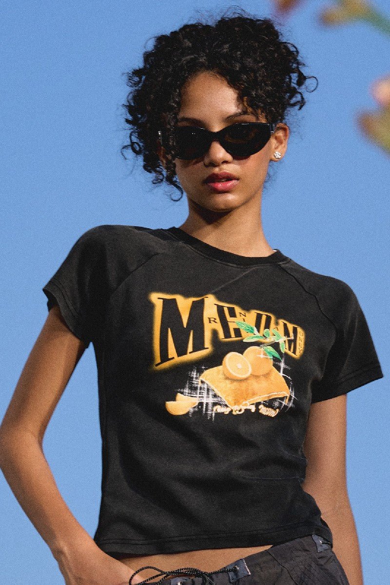 MEDM Fruit Print Logo Tee - COPPING THREADS - MEDM
