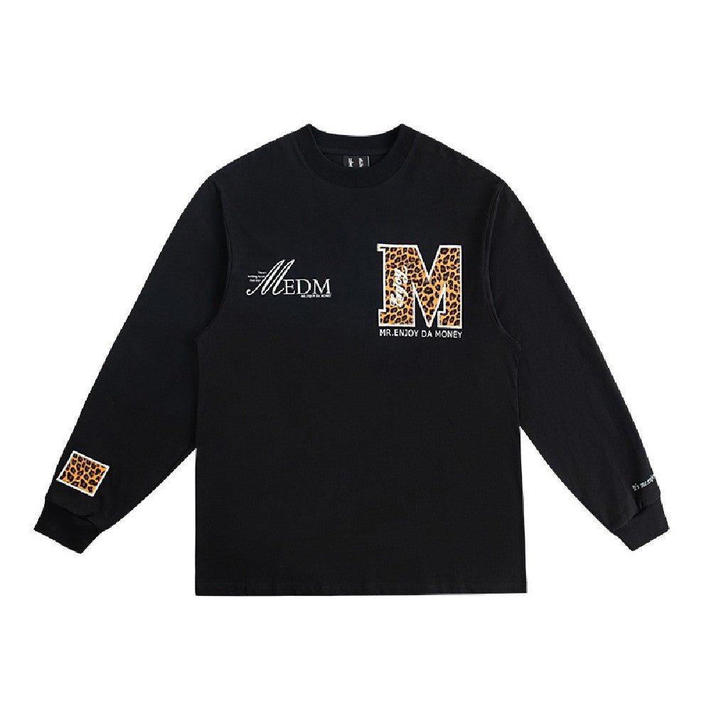 MEDM Leopard Logo Long Sleeve Tee - COPPING THREADS - MEDM