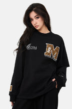 MEDM Leopard Logo Long Sleeve Tee - COPPING THREADS - MEDM