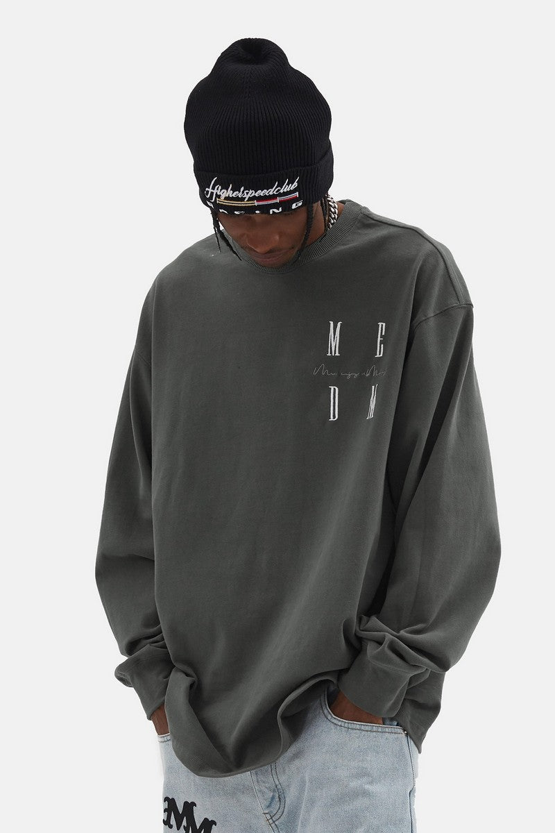 MEDM Logo Basic Long Sleeve Tee - COPPING THREADS - MEDM