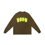 MEDM Neon Lights Logo Embroidered Long Sleeve Tee - COPPING THREADS - MEDM