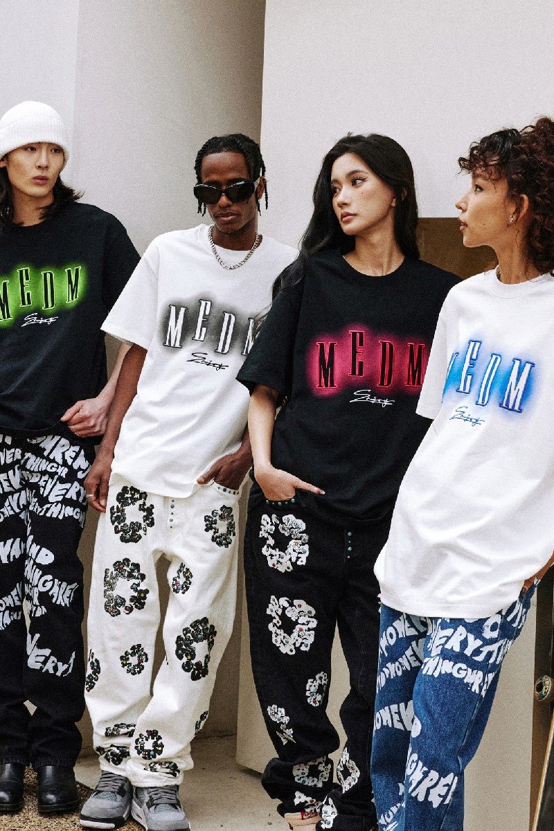 MEDM Neon Lights Logo Tee - COPPING THREADS - MEDM