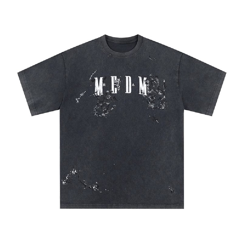 MEDM Ruined Washed Logo Tee - COPPING THREADS - MEDM