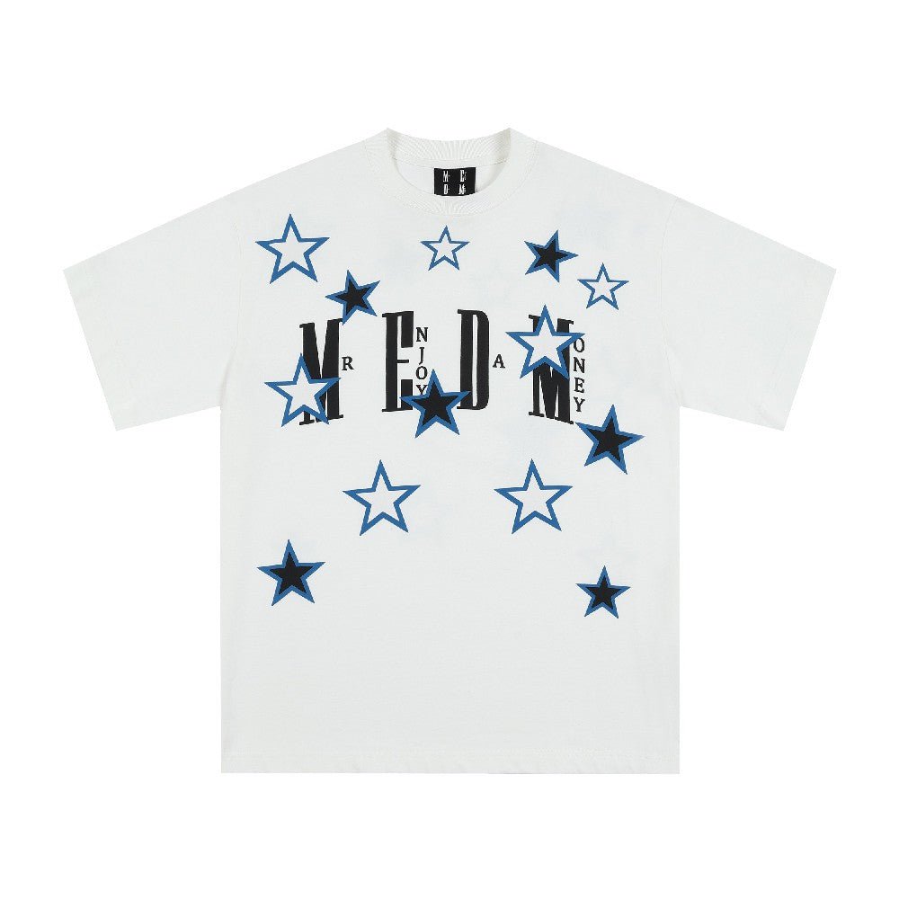 MEDM Stars Print Logo Tee - COPPING THREADS - MEDM
