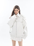 Minimalist Metallic Leather Jacket - COPPING THREADS - CT Select